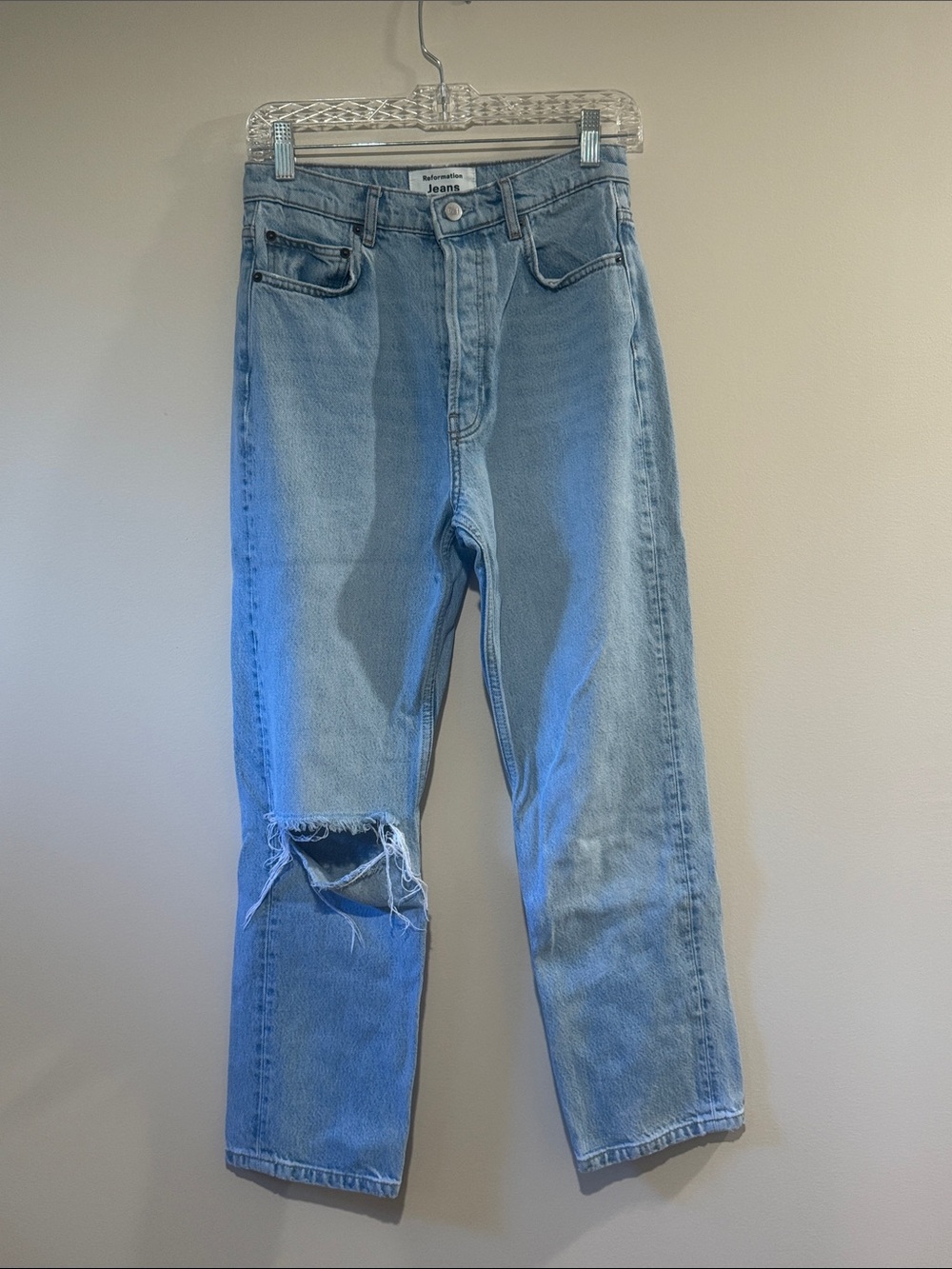 Reformation Jeans Tahoe Destroyed size 26